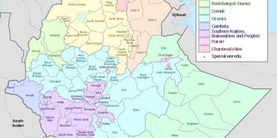 Hawassa Etioopia kaart