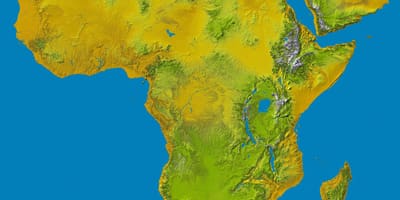Kaart Etioopia mägismaa maailma